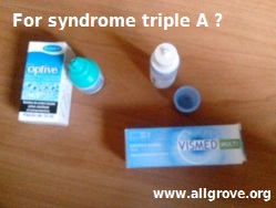 syndrome triple A collyre